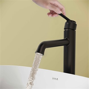 VitrA Origin Classic Çanak Lavabo Bataryası Üstten Kumandalı Mat Siyah A4288236