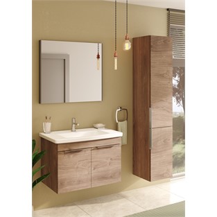 VitrA Basis Düz Ayna 80 cm Fırçalı Krom 66906