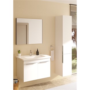 VitrA Basis Düz Ayna 80 cm Fırçalı Krom 66906