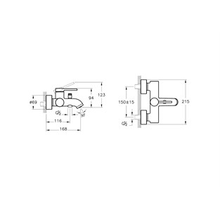 Artema Minimax Round Banyo Bataryası Soft Altın A4354874