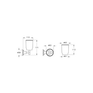 VitrA Origin Classic Diş Fırçalığı Krom A44518