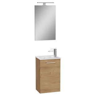 VitrA Mia Banyo Dolabı Seti Aydınlatmalı Ayna (40cm) Altın Meşe 69565