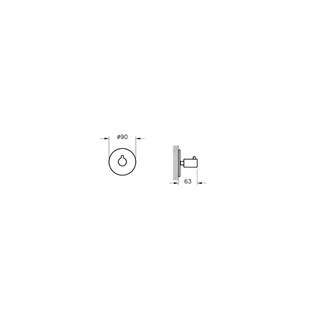 VitrA Origin Ankastre 2 Yollu Yönlendirici Fırçalı Nikel A4285734