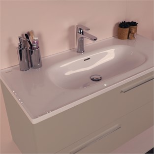Kobos Serenity 100 cm Banyo Dolabı Seti Latte