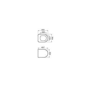 VitrA Universal Duroplast Slim Klozet Kapağı Beyaz 110-003-019