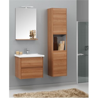 ORKA Düden Çekmeceli Banyo Dolabı Takımı Odeon Ceviz 60 cm ORKA5002652