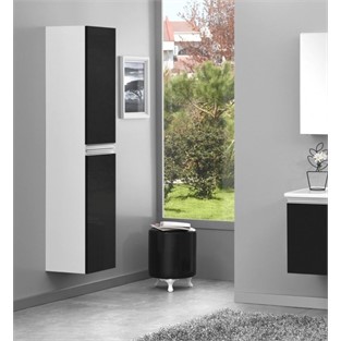 ORKA Terme Boy Dolabı Parlak Siyah 35 cm ORKA3001506