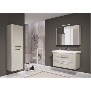 ORKA Rose Banyo Dolabı Takımı Parlak Kaşmir 100 cm ORKA5000526