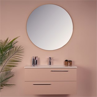 Kobos Serenity 100 cm Banyo Dolabı Seti Rose