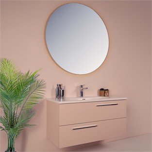 Kobos Serenity 100 cm Banyo Dolabı Seti Rose