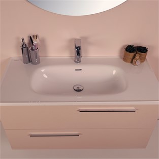 Kobos Serenity 100 cm Banyo Dolabı Seti Rose