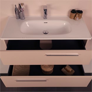 Kobos Serenity 100 cm Banyo Dolabı Seti Rose