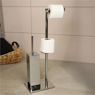 Kobos Hareketli WC Set Kare Parlak Krom KBW-871CR
