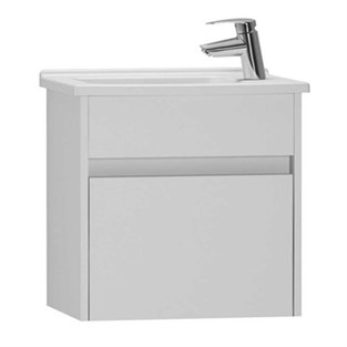 VitrA S50+ Dar Lavabo Dolabı 50 cm Parlak Beyaz Sol 53027