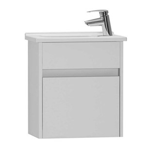 VitrA S50+ Dar Lavabo Dolabı 45 cm Parlak Beyaz Sağ 53031
