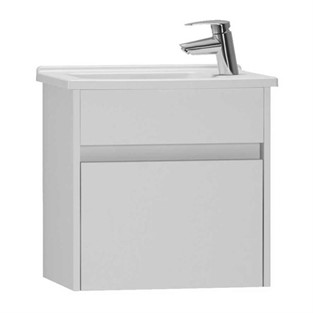 VitrA S50+ Dar Lavabo Dolabı 50 cm Parlak Beyaz Sağ 53035