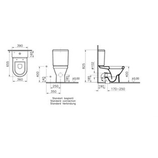 VitrA S50 Duvara Tam Dayalı Klozet 5332L003-0092