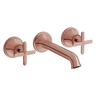VitrA Origin Classic Ankastre Lavabo Bataryası 3 Delikli Soft Bakır A4289029