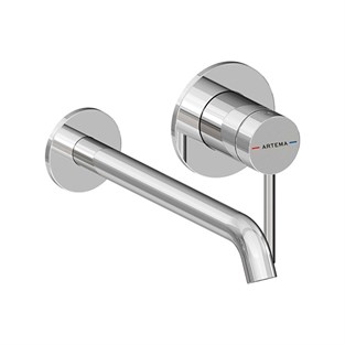 Artema Minimax Round Ankastre Lavabo Bataryası Krom (Uzun) A43549