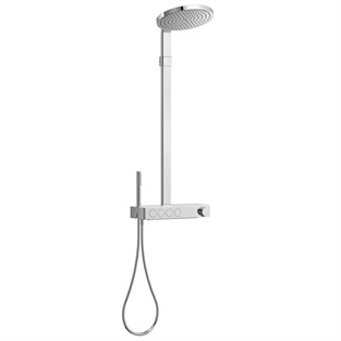 VitrA Prime Round 300 B Duş Sistemi Termostatik Banyo Bataryalı Krom A47313