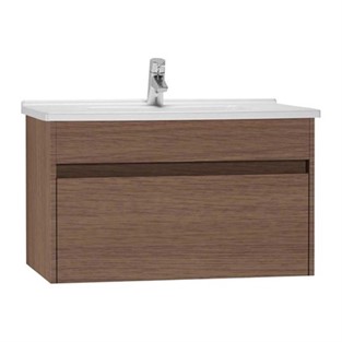 VitrA S50+ Lavabo Dolabı 80 cm Koyu Meşe 54740