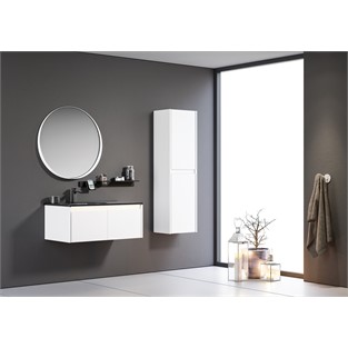 ORKA Lisbon Banyo Dolabı Takımı Mat Beyaz 90 cm ORKA5000388