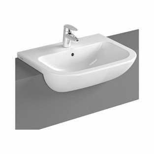 S20 Yarım Tezgah Lavabo 55 cm-Beyaz 5524B003-0001