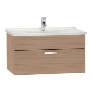 VitrA S50 Lavabo Dolabı 80 cm Tek Çekmeceli Altın Kiraz 56069