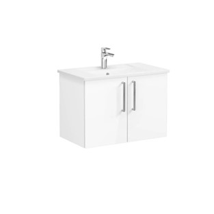 Vitra Root Flat Kapaklı Lavabo Dolabı, 80 cm, Parlak Beyaz 66390