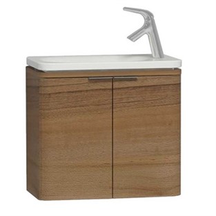 VitrA Nest Trendy Dar Lavabo Dolabı 60 cm Hareli Doğal Ahşap 56126