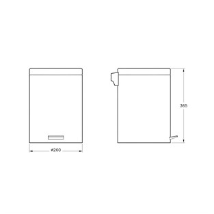 VitrA Arkitekta Çöp Kovası 12 Litre A44056