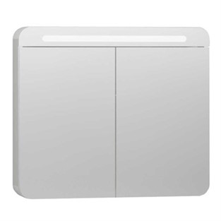 VitrA Nest Trendy Aydınlatmalı Dolaplı Ayna 80 cm Parlak Beyaz 56423
