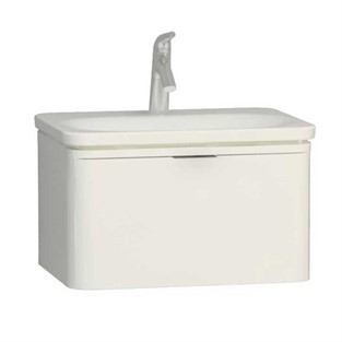 VitrA Nest Trendy Lavabo Dolabı 60 cm Tek Çekmeceli Parlak Beyaz 56437