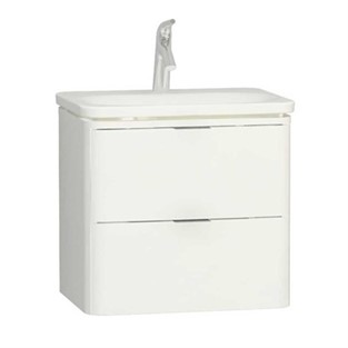 VitrA Nest Trendy Lavabo Dolabı 60 cm 2 Çekmeceli Parlak Beyaz 56440