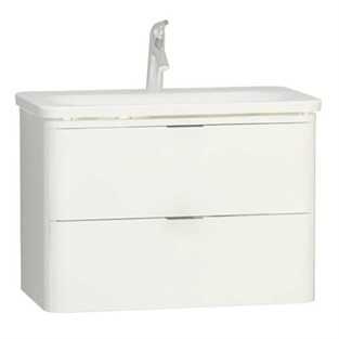 VitrA Nest Trendy Lavabo Dolabı 80 cm 2 Çekmeceli Parlak Beyaz 56441