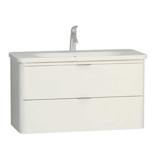 VitrA Nest Trendy Lavabo Dolabı 100 cm 2 Çekmeceli Parlak Beyaz 56442