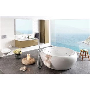 VitrA İstanbul Joystick Küvet Bataryası El Duşlu (Yerden) Krom A41819