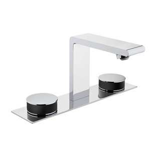 VitrA Memoria Lavabo Bataryası Krom-Siyah (3 Delikli Lavabolar İçin) A4231558