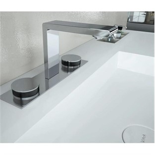 VitrA Memoria Lavabo Bataryası Krom-Siyah (3 Delikli Lavabolar İçin) A4231558