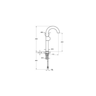 VitrA Liquid Yüksek Lavabo Bataryası (Sağdan Kullanım) Parlak Siyah A4279139