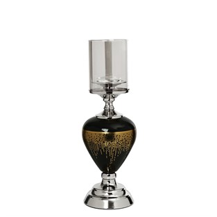 Vitale Amber Silver Şamdan 41 cm AK.JE0004