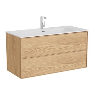 VitrA Metropole Edge Lavabo Dolabı (Etajerli Lavabolu) 120 cm Açık Meşe