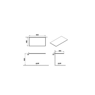 VitrA Origin Deliksiz Üst Tezgah Neolith 90 cm 65762