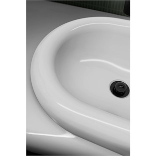 VitrA Liquid Basmalı Lavabo Süzgeci Parlak Siyah A4517039