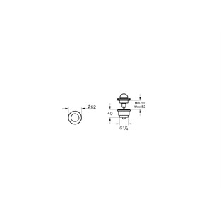 VitrA Liquid Basmalı Lavabo Süzgeci Parlak Siyah A4517039