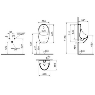 VitrA Fotoselli Pisuvar Elektrikli Fresh 5999B003-5558