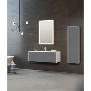 ORKA Cube Banyo Dolabı Takımı Mat Antrasit 100 cm ORKA5000167