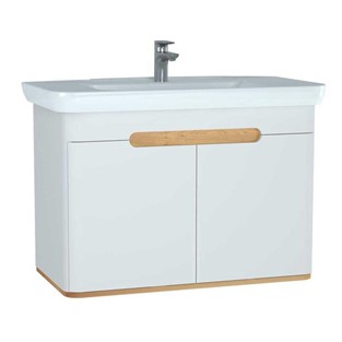 VitrA Sento Lavabo Dolabı 100 cm Kapaklı Mat Beyaz 60787