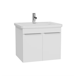 VitrA Quadrum Lavabo Dolabı 65 cm Parlak Beyaz 62539