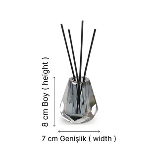 Kobos Cam Koku Şişesi Gri KB10003KR